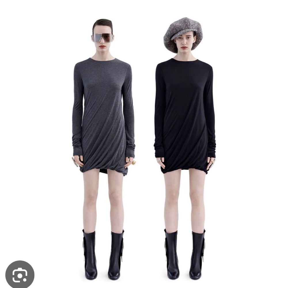 ACNE Studios Emilia bubble hem mini dress black Size S